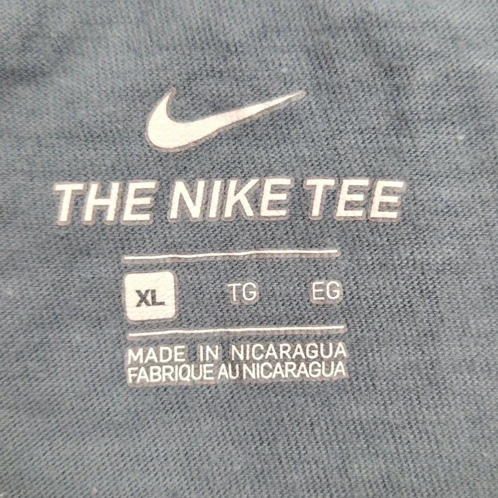 Nike Just Do It Short Sleeve Graphic Tee‎ Shirt Slate Bue Youth XL